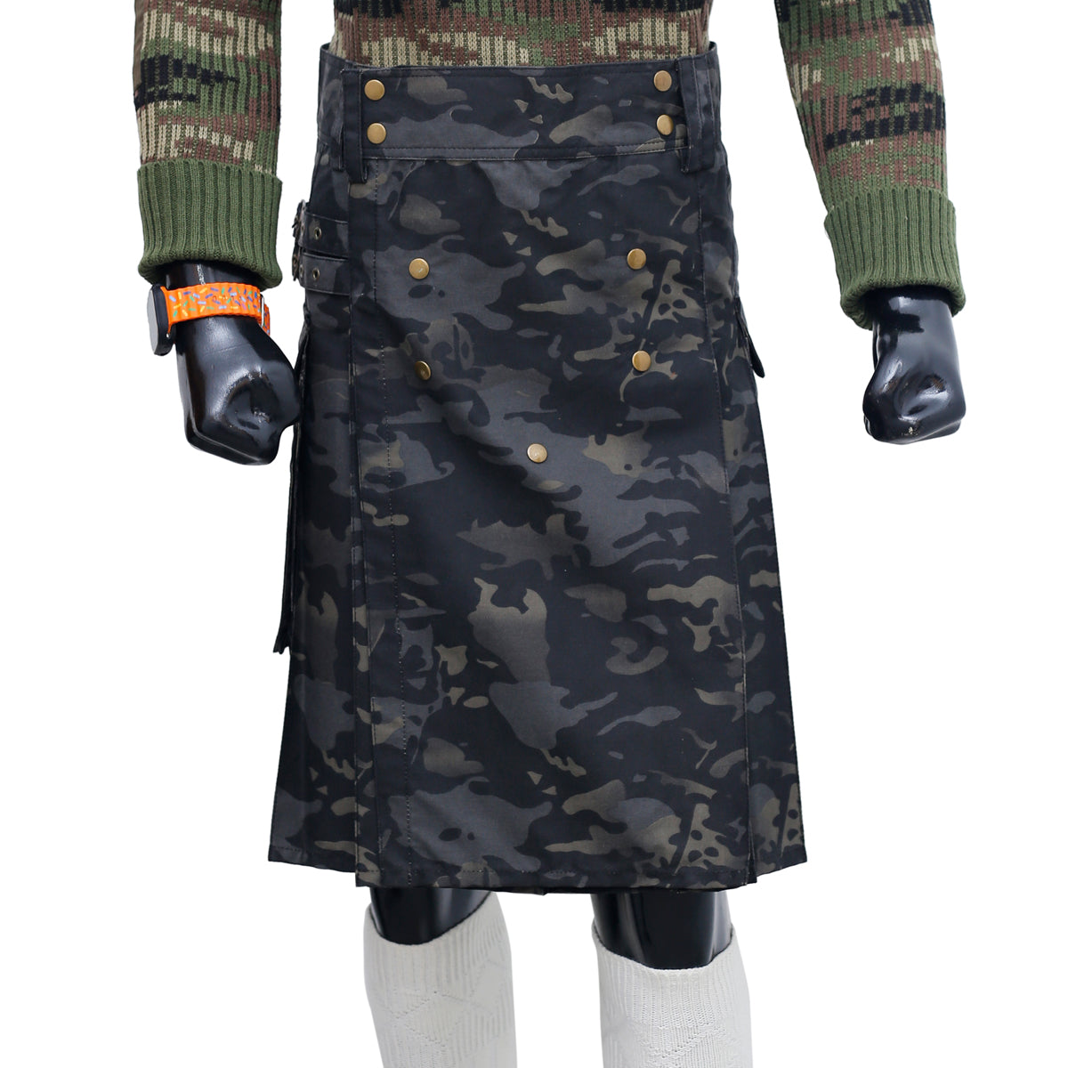 Grey Camouflage Utility Kilt