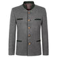 Grey German Bavarian Tyrol Loden Trachten Jacket 