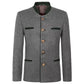 Grey German Bavarian Tyrol Loden Trachten Jacket