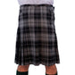 Grey Highlander Tartan Kilt Back