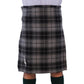 Grey Highlander Tartan Kilt Front