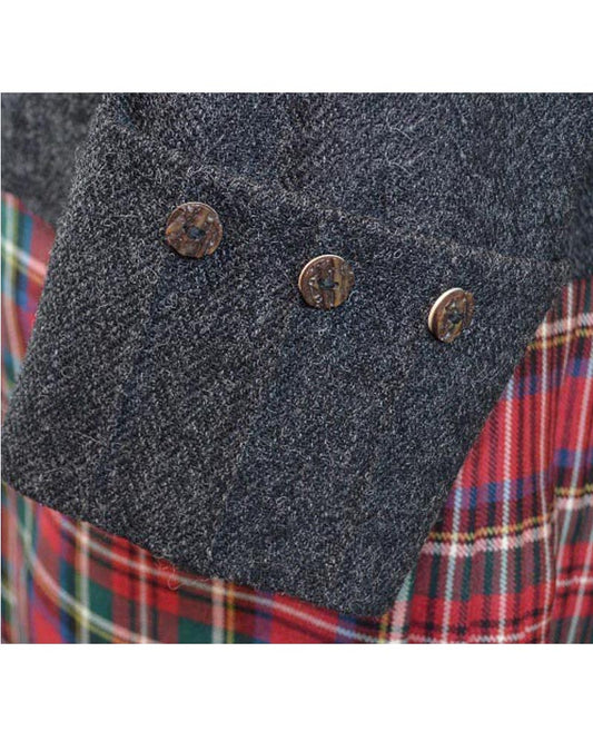 Grey Tweed Argyle Jacket