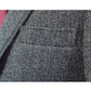 Grey Tweed Argyle Jacket