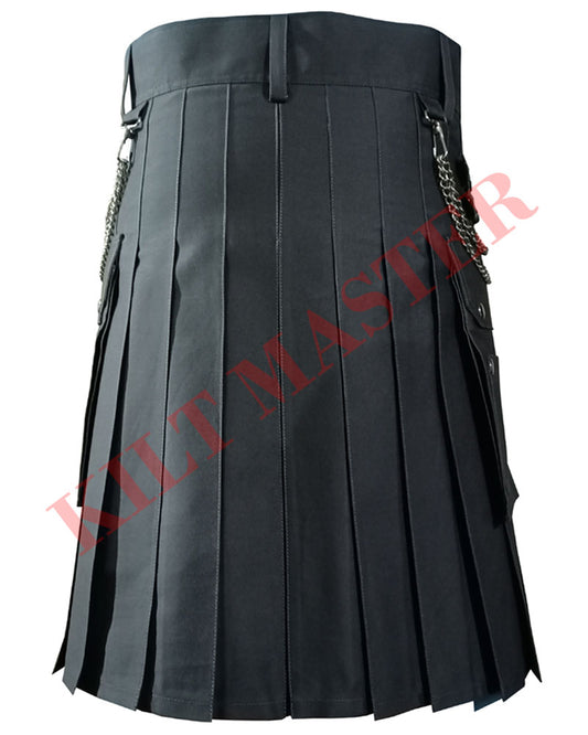 Grey Utility Kilt: A Stylish Choice for Contemporary Men