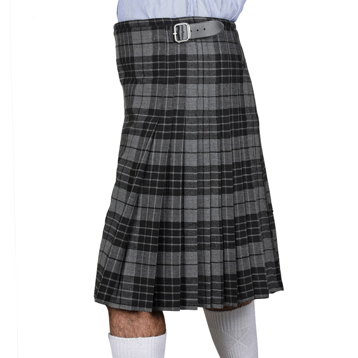 Grey Watch Tartan Kilt Left Side
