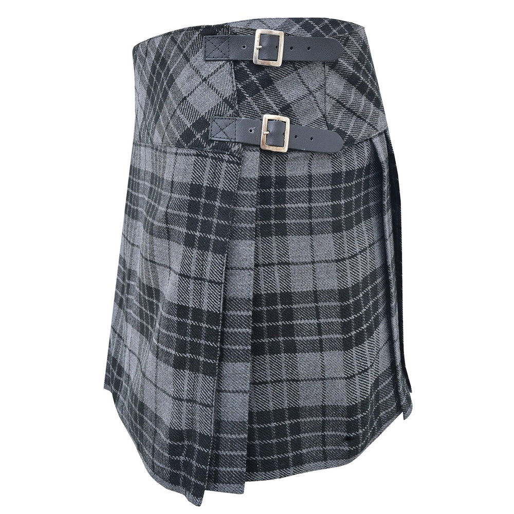 Grey Watch Tartan Skirt Left