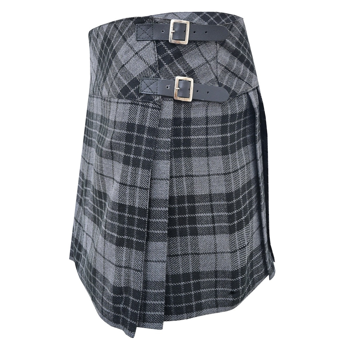 Grey Watch Tartan Skirt Left