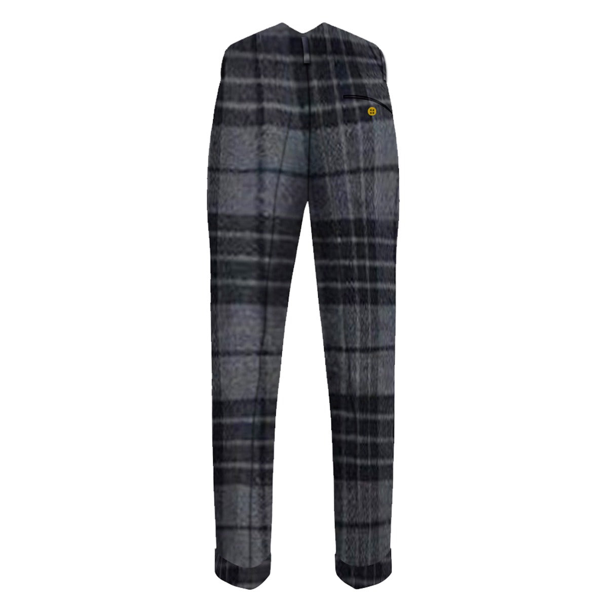 Grey Watch Tartan Trouser Back