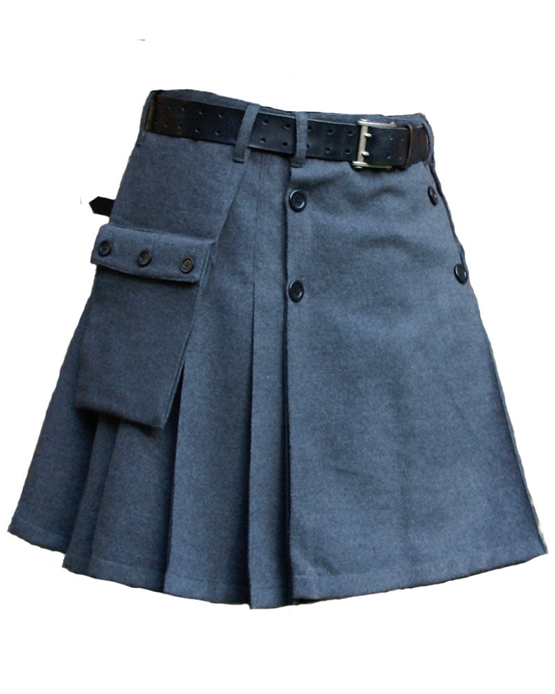Grey Wool Kilt