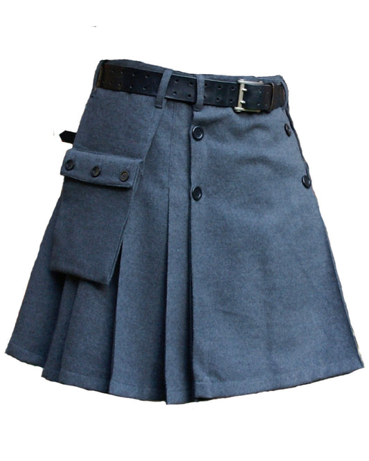 Grey Wool Kilt