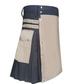Grey And Khaki Modern Kilt
