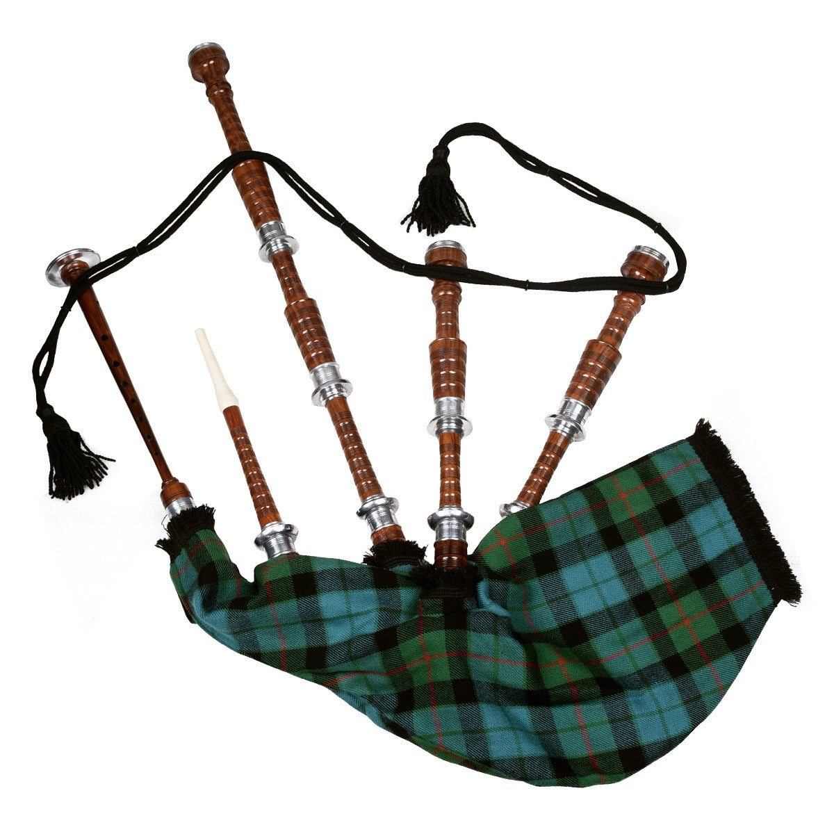 Gunn Ancient Tartan Natural Finish Scottish Bagpipe