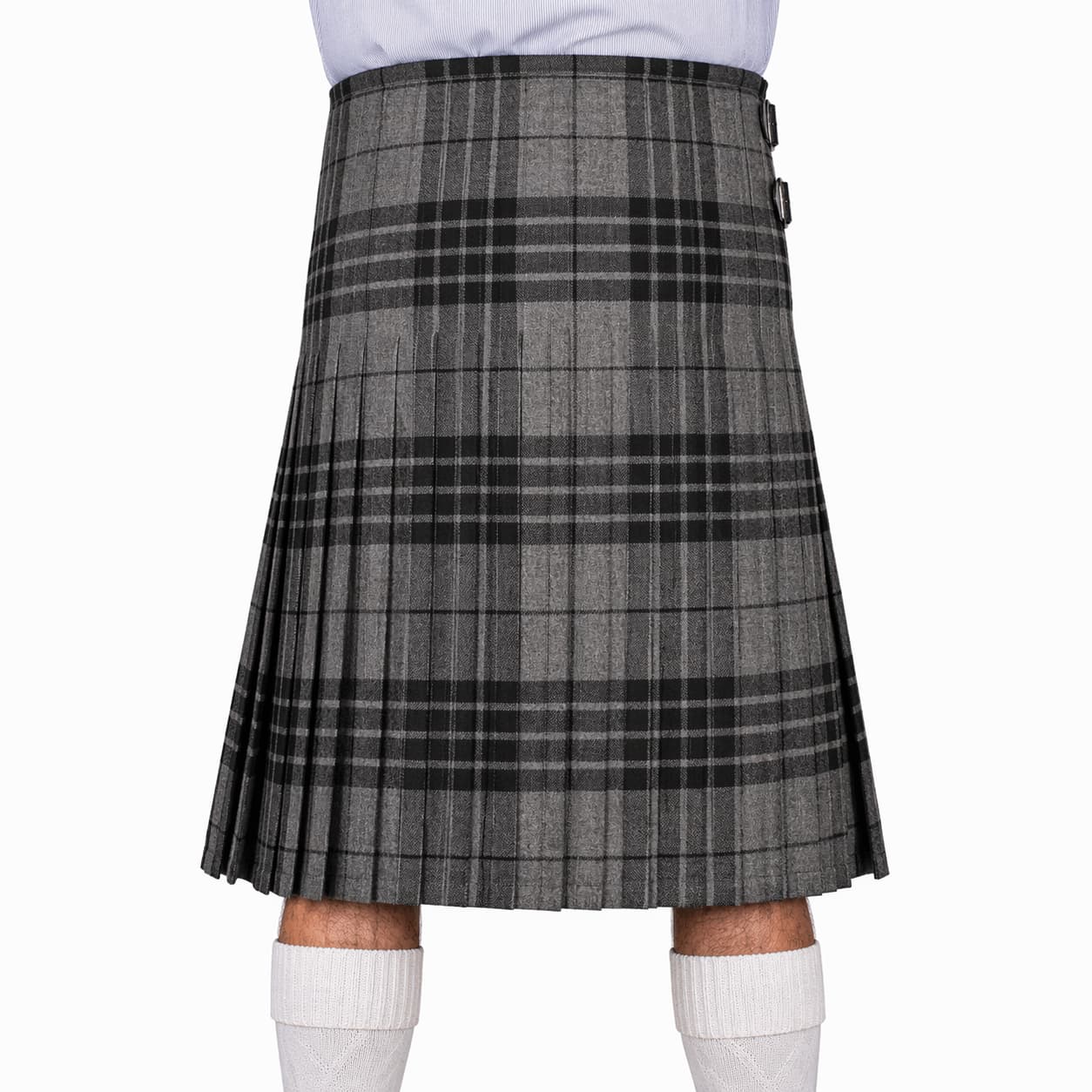 Hamilton Grey Tartan Kilt