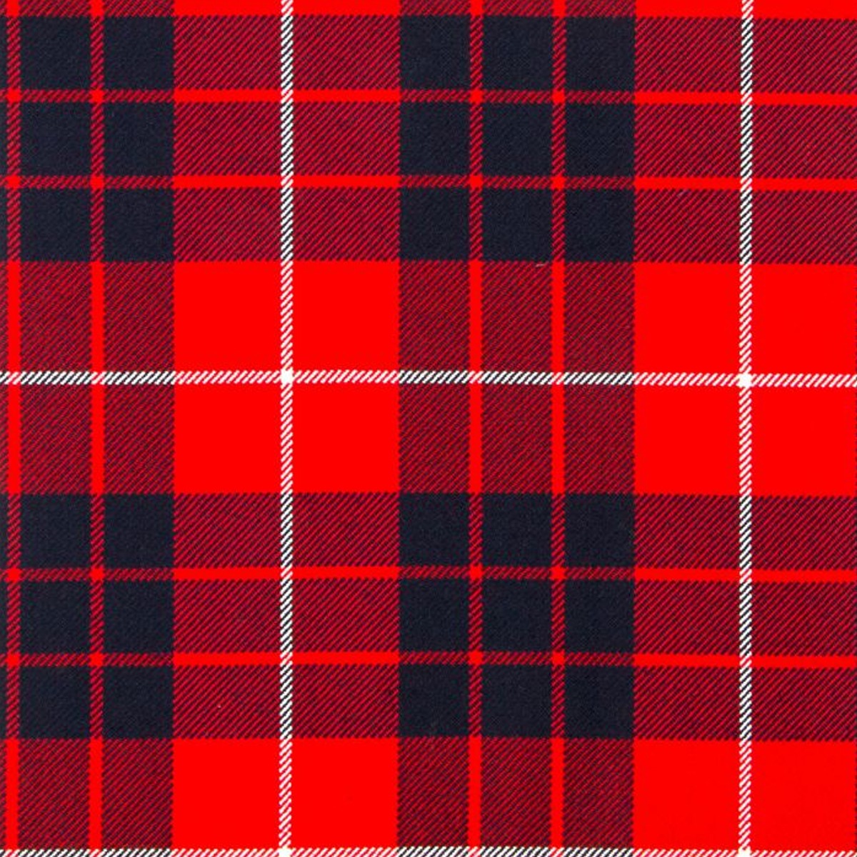 Hamilton Red Modern Tartan Swatch