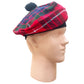 Fraser Red Modern Tartan Tammy Hat - Tam O Shanter Hat