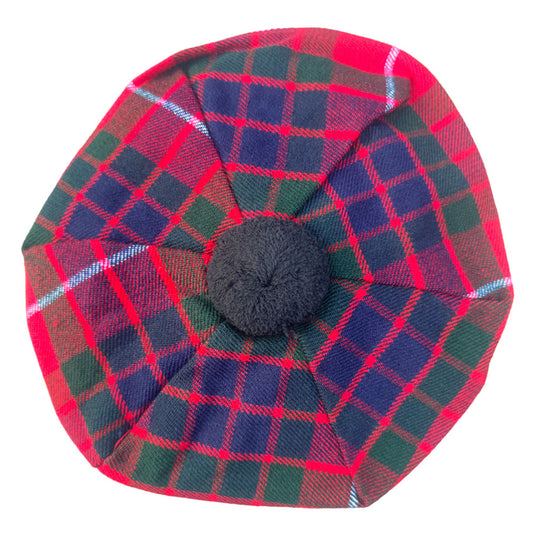 Fraser Red Modern Tartan Tammy Hat - Tam O Shanter Hat