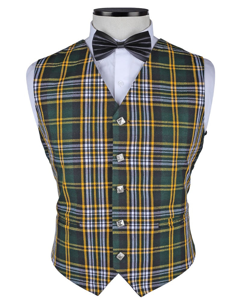 Heritage of Ireland Tartan Vest Front
