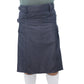 Highland Black Utility Kilt with Fabric Straps