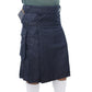 Highland Black Utility Kilt with Fabric Straps