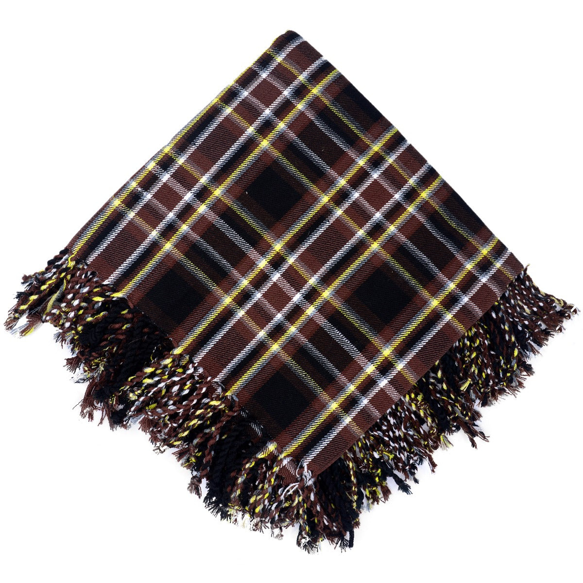 Highland Brown Tartan Fly Plaid