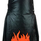 Fire Flame Leather Kilt