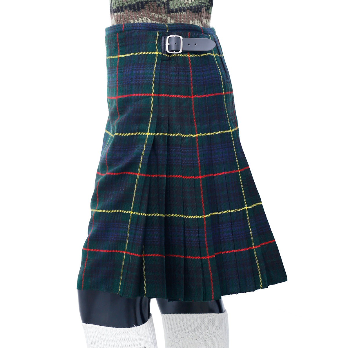 Hunting Stewart Tartan Kilt Left Pose