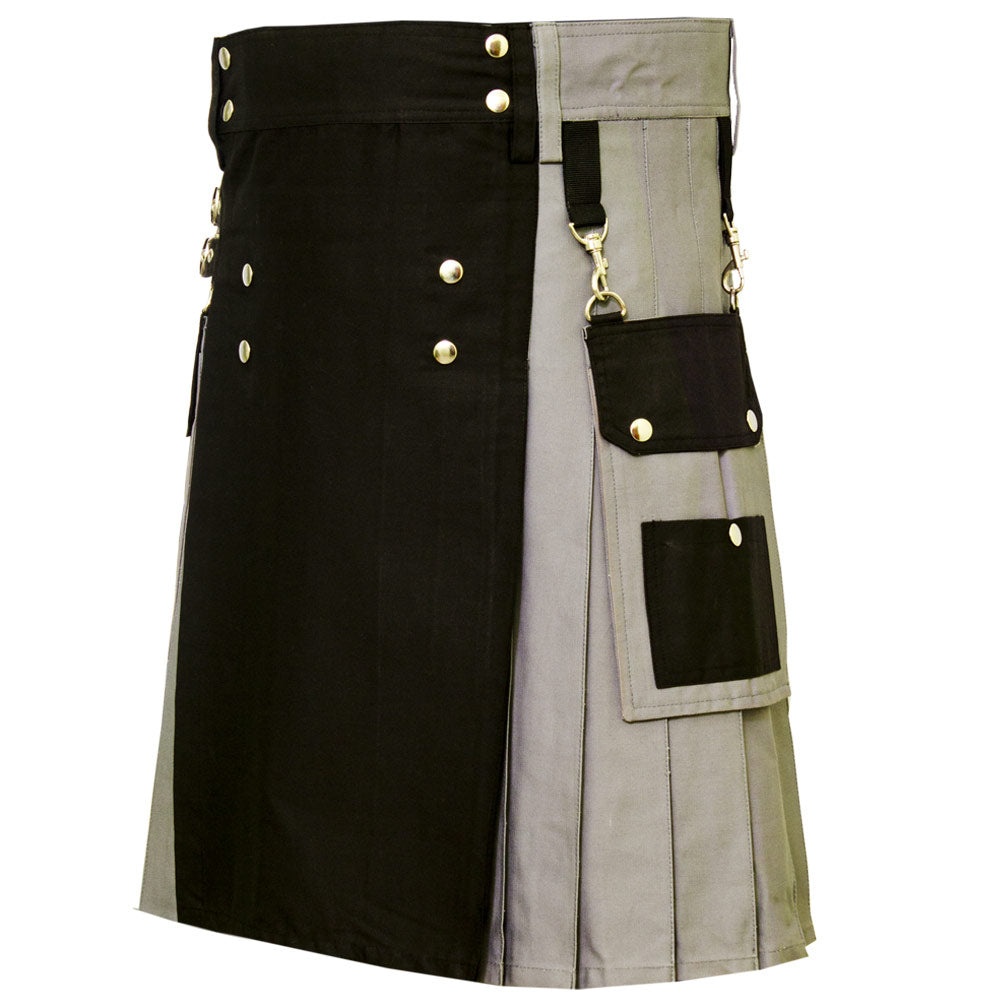 Hybrid Kilt Black and Grey
