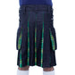 Hybrid Kilt Black and Irish Green Back