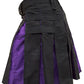 Black and Purple Hybrid Kilt