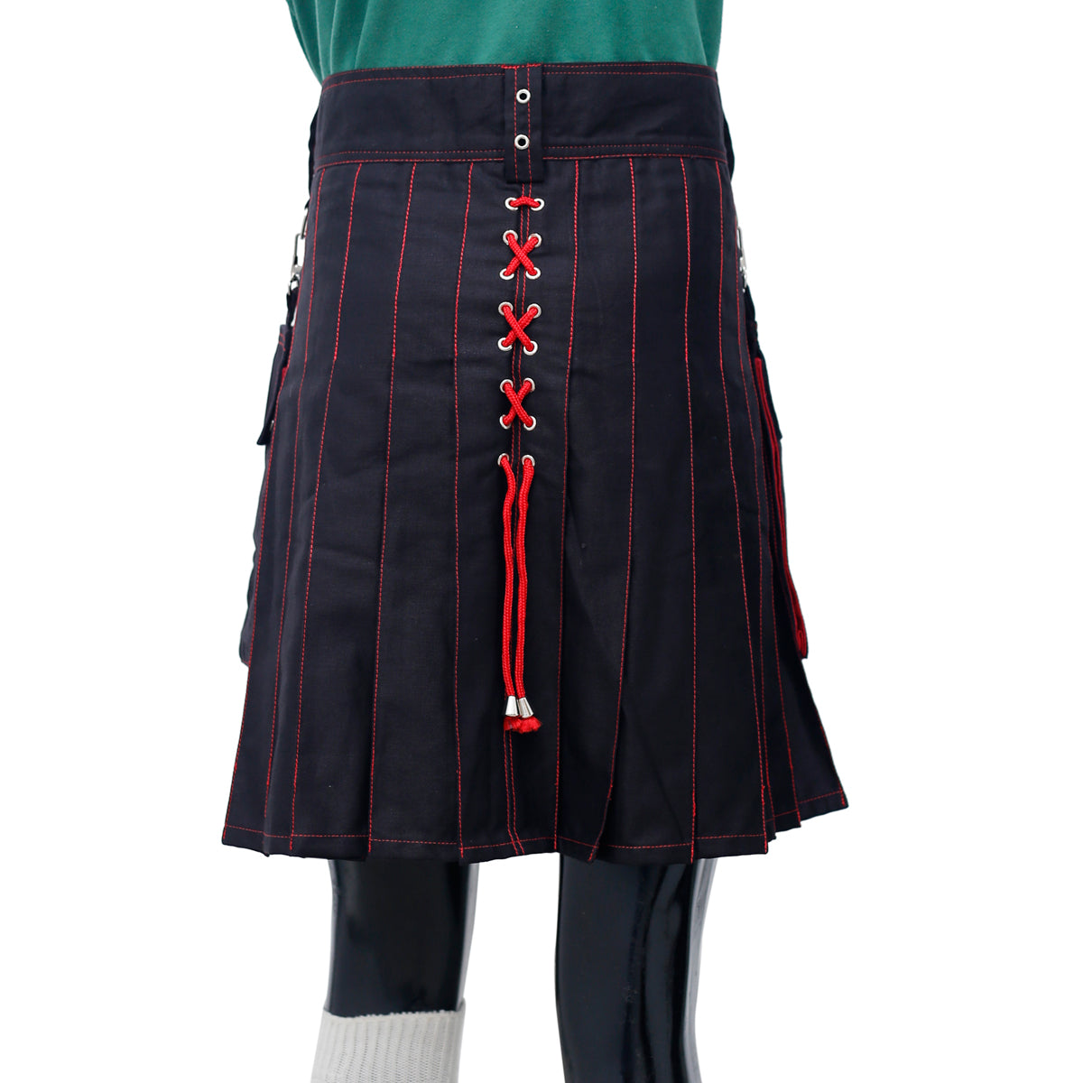 Hybrid Kilt Black and Red - Premium Quality