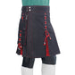 Hybrid Kilt Black and Red - Premium Quality