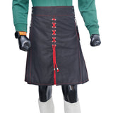 Hybrid Kilt Black and Red - Premium Quality