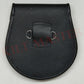 Irish National Leather sporran Back Side