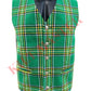 Irish Green Tartan Vest