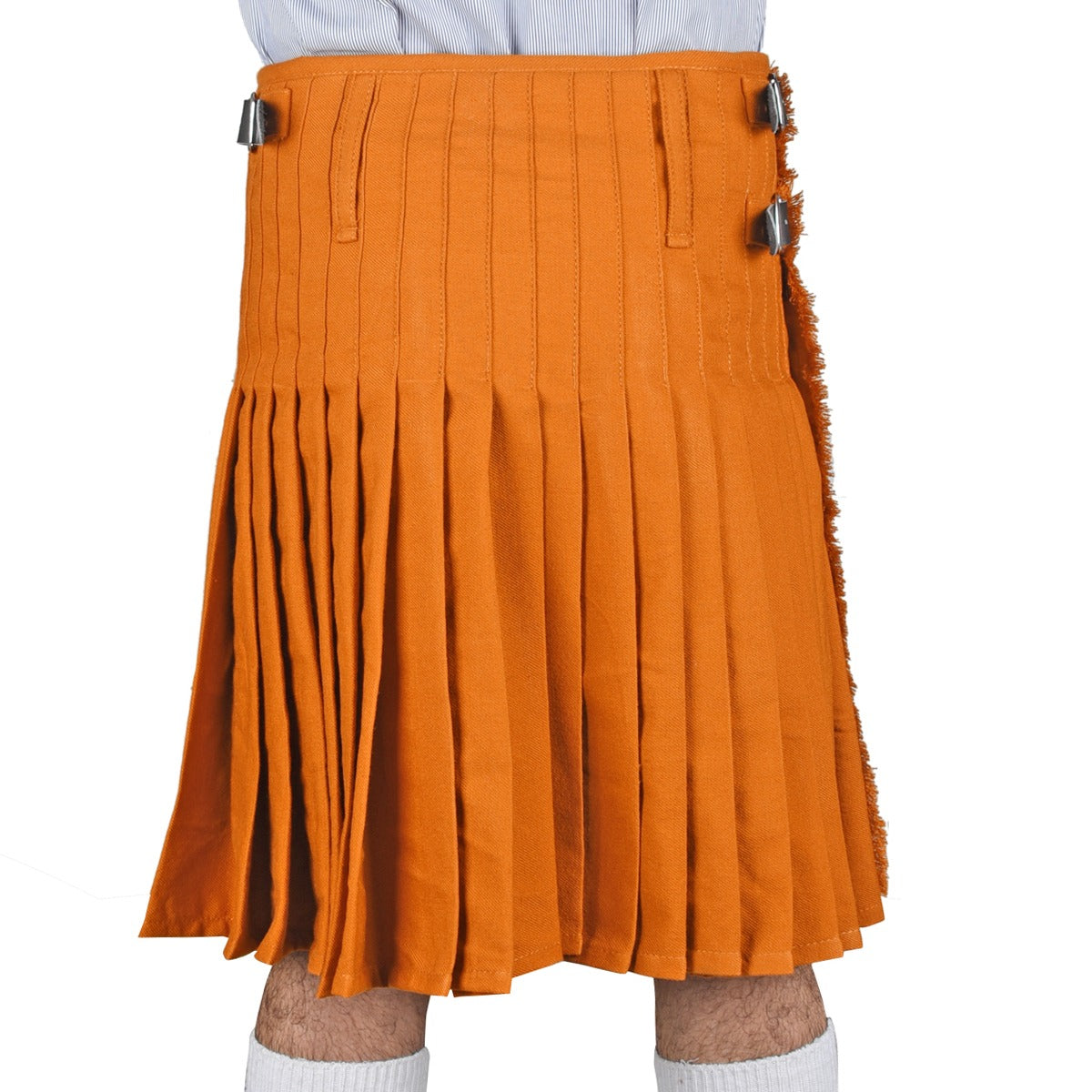 Irish Saffron Tartan Kilt Back