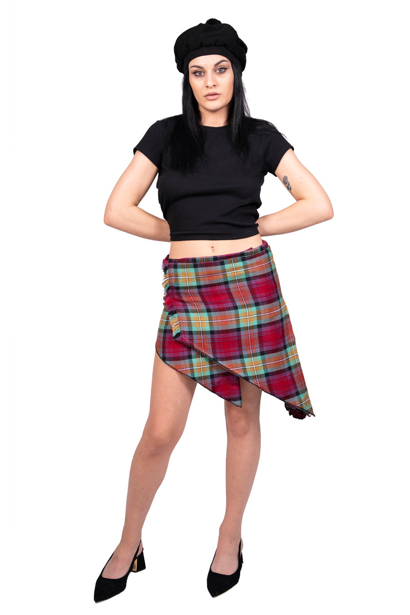 Isle of Skye Tartan Skirt Front