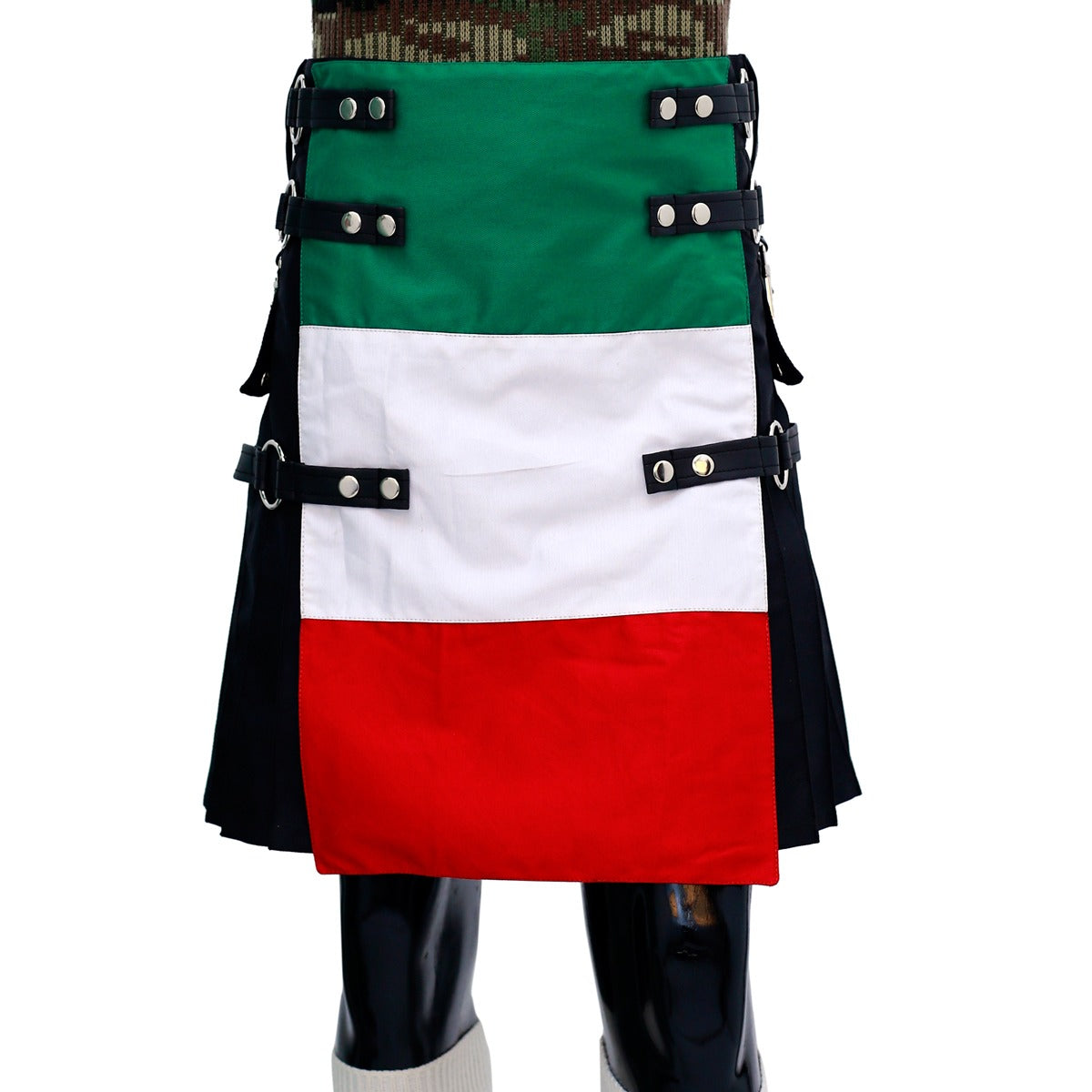 Italian Flag Kilt Front