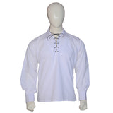 Jacobite Ghillie Kilt Shirt White