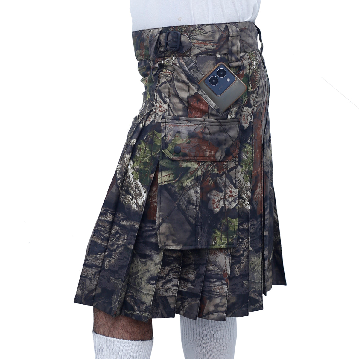 Jungle Camouflage Utility Kilt Left