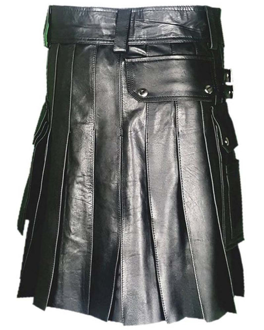Kanye Leather Kilt