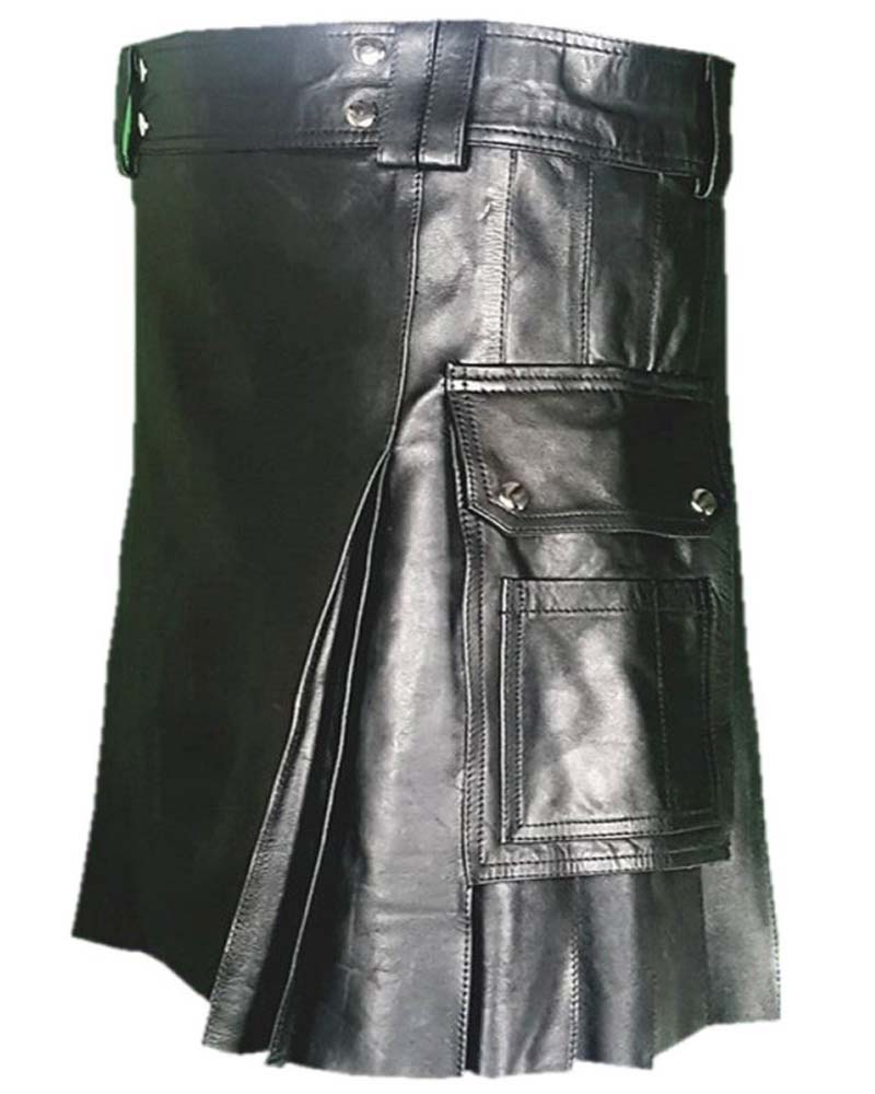 Kanye Leather Kilt