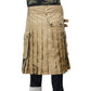 Khaaki Utility Kilt for Men Back