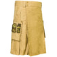 Khaki Hybrid Kilt for Men