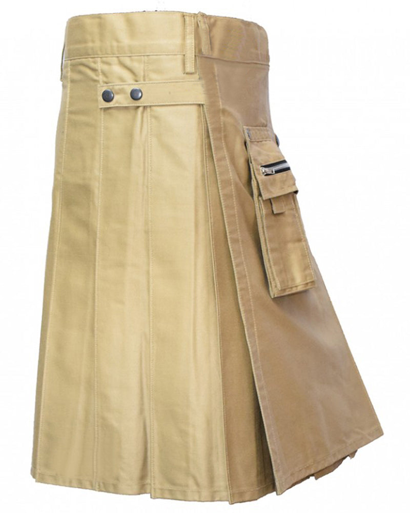 Khaki Utility Kilt
