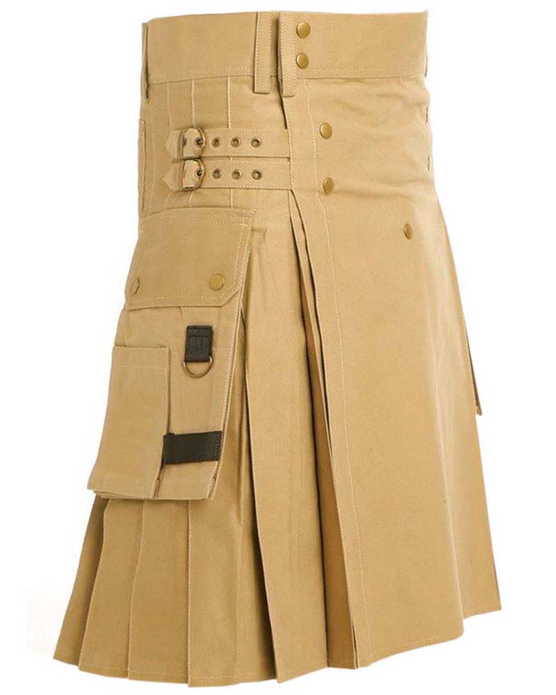 Khaki Utility Kilt