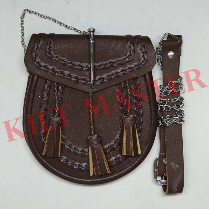 Laces Designed Leather Sporran