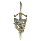 Lady Harp Kilt Pin Antique 