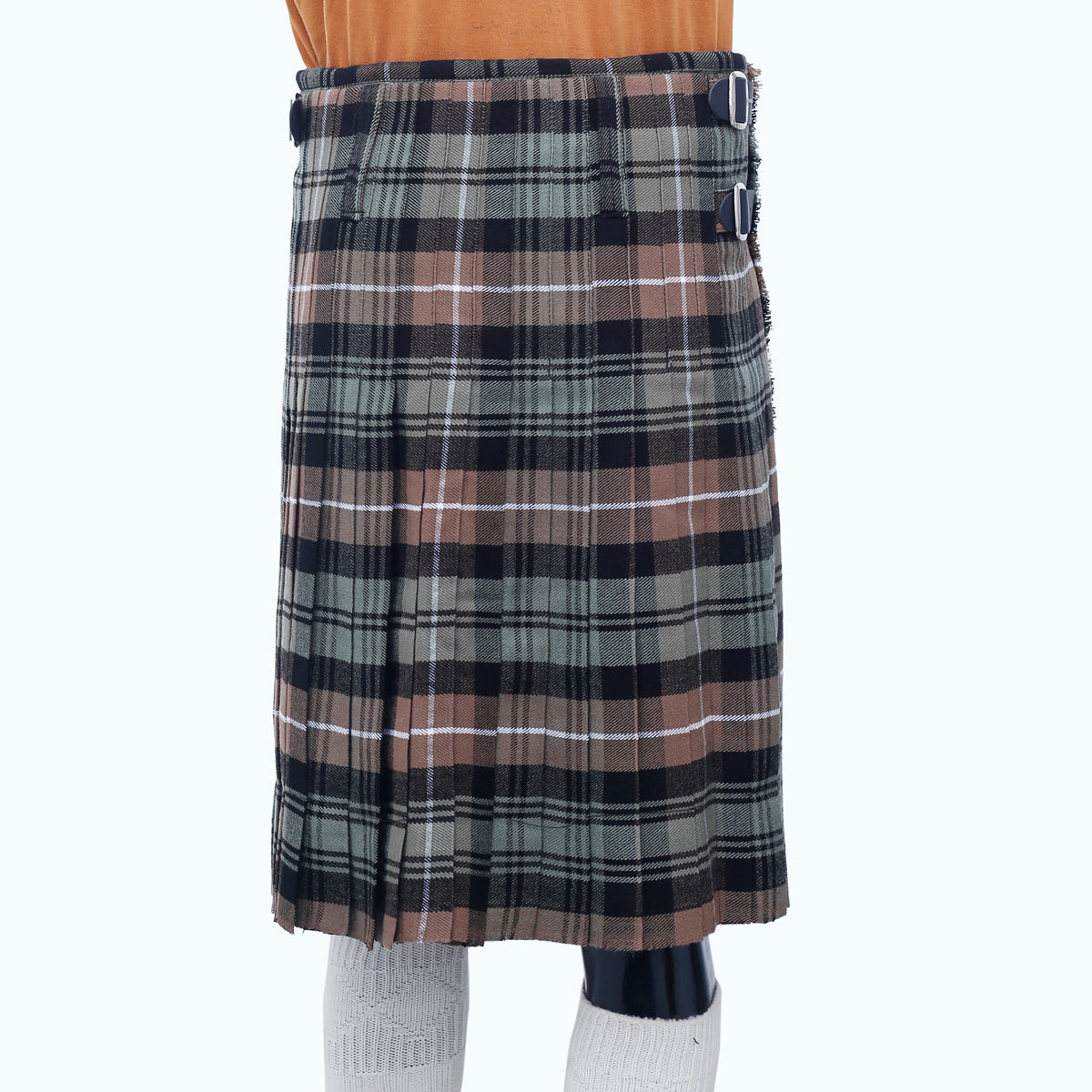 Lamont Weathered Tartan Kilt Back