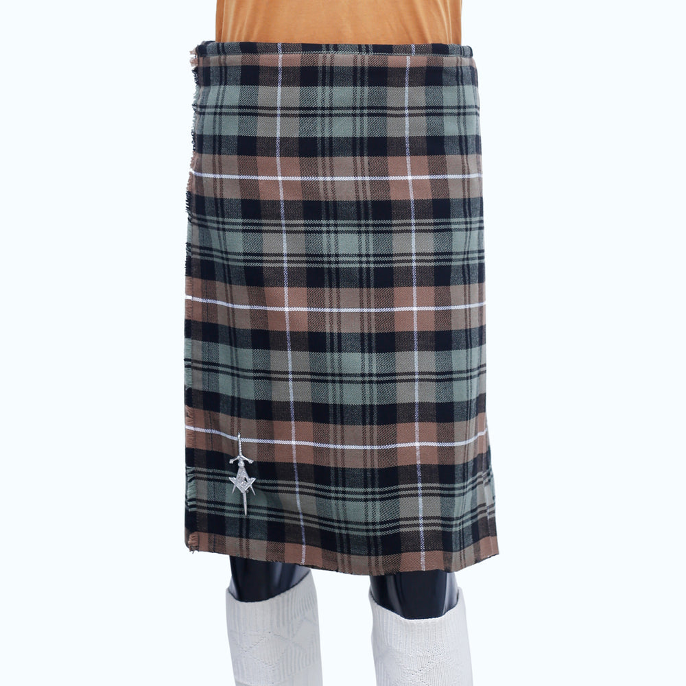 Lamont Weathered Tartan Kilt Front