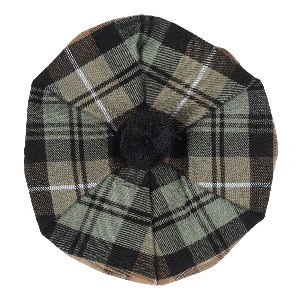 Lamont Weathered Tartan Tammy Hat Front